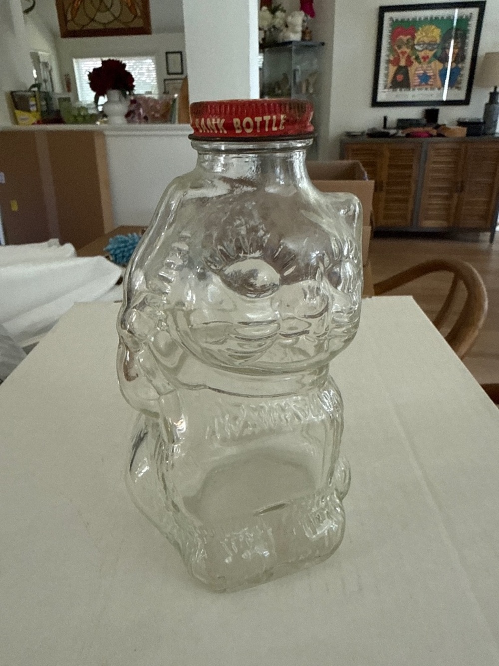 Glass Piggy Bank bottle (antique)